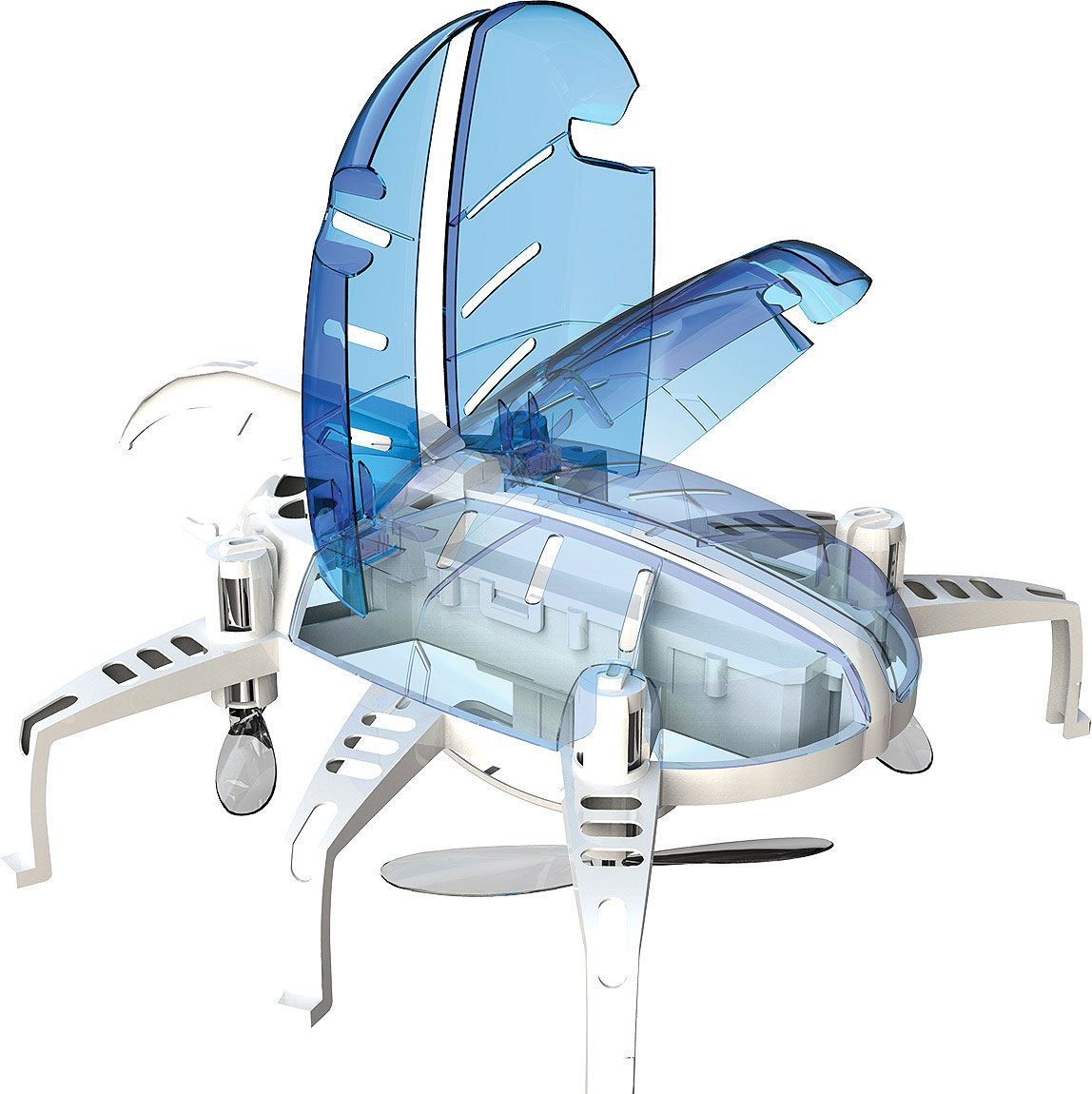 Робот-трансформер – Летающий жук, белый  